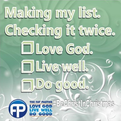 christmas check list