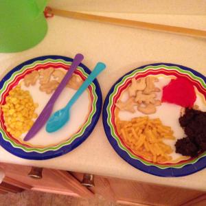 These were the first two plates served of the first course.