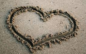 heart in the sand