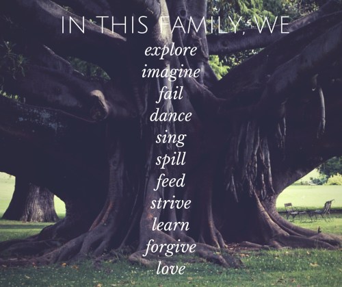 in this family, we love